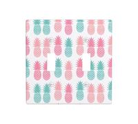 Poezjzw Summer Pineapple Pattern Wall Plate Outlet Cover Decorative Wall Plate Size 4.5X 4.5in Double Toggle Outlet Light Switch Cover