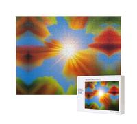 Poezjzw Sun Rays Classic Jigsaw 500 Pieces Wooden Puzzle Modern Home Decor Intellectual Game 38x 52cm