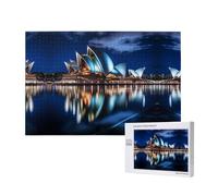 Poezjzw Sydney Opera House Puzzles For Adult 1000 Pieces Wooden Jigsaw For Family Friend Home Decor Wall Art 29.5 X 19.7 In