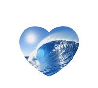 Poezjzw Tall Conch Wave Pattern Car Air Fresheners 6 Pcs Heart Shape Hanging Aromatherapy Tablets Scented Fresheners For Bedroom Bathroom
