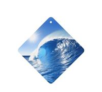 Poezjzw Tall Conch Wave Pattern Car Air Fresheners 6 Pcs Square Hanging Aromatherapy Tablets Scented Fresheners For Bedroom Bathroom
