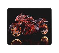 Poezjzw Techno Locomotive Pattern Mouse Pad Non-Slip Rubber Stitched Edges Waterproof Gaming Mouse Mat for Desk Gaming Work Wireless Mice 7 X 8.6 in