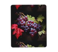 POEZJZW Tempting Grapes Pattern Mouse Pad, Portable Office Non-Slip Rubber Base Wireless Mouse Pad for Office Laptop Computer Pc 8.3 X 10.3 in