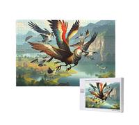 Poezjzw The Birds Are Dancing. Adult Classic Jigsaw 1000 Pieces Wooden Puzzle Modern Home Decor Intellectual Game 75x50cm