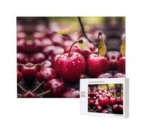 Poezjzw The Cherries Are Falling. Puzzles For Adult 500 Pieces Wooden Jigsaw For Family Friend Home Decor Wall Art 20.4 X 15 In