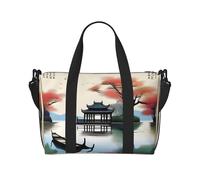 Poezjzw The Four Seasons Of Travel Duffle Bag Weekender Carry On Tote Bags For Women Hospital Bags For Labor And Delivery Overnight Luggage Bag, Black, One Size, Black, One Size