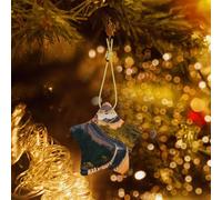 Poezjzw The Great Wall Of China Pattern Christmas Ceramic Pendant Decorations Suitable For Home Shopping Malls And Holiday Celebrations