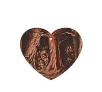 Poezjzw The Man In The Treehouse Pattern Car Air Fresheners 4 Pcs Heart Shape Hanging Aromatherapy Tablets Scented Fresheners For Bedroom Bathroom