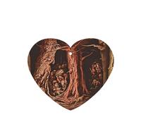 Poezjzw The Man In The Treehouse Pattern Car Air Fresheners 6 Pcs Heart Shape Hanging Aromatherapy Tablets Scented Fresheners For Bedroom Bathroom