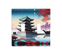 Poezjzw The Pearl of The Ori Pattern Decorative Light Switch Plate Covers 2 Gang Wall Plate Double Toggle Switch Cover 4.5 X 4.5 in