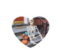 Poezjzw Thinking Skeleton Pattern Car Air Fresheners 4 Pcs Heart Shape Hanging Aromatherapy Tablets Scented Fresheners For Bedroom Closet Shoe