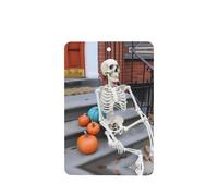 Poezjzw Thinking Skeleton Pattern Car Air Fresheners 4 Pcs Rectangle Hanging Aromatherapy Tablets Scented Fresheners For Bedroom Closet Shoe