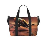 Poezjzw Thorny Fire Rockhopper Travel Duffle Bag Weekender Carry On Tote Bags For Women Hospital Bags For Labor And Delivery Overnight Luggage Bag, Black, One Size