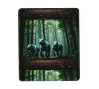 POEZJZW Three Dinosaurs Pattern Mouse Pad Gaming Non-Slip Rubber Base Rectangular Mouse Mat for Desktop Computer Laptop Gaming Office 7.9 X 9.5 in