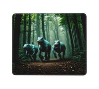 POEZJZW Three Dinosaurs Pattern Mouse Pad Gaming Non-Slip Rubber Base Rectangular Mouse Mat for Desktop Computer Laptop Gaming Office 10 X 12 Inch