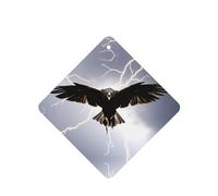 Poezjzw Thunderbird Pattern Car Air Fresheners 6 Pcs Square Hanging Aromatherapy Tablets Scented Fresheners For Bedroom Closet Shoe