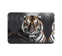 Poezjzw Tiger At Rest Bath Mat- Thin Bathroom Rugs Fit Under Door- Shower Rug For In Front Of Bathtub Shower 15.7x23.6in