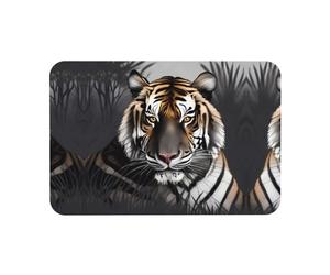 Poezjzw Tiger At Rest Bath Mat- Thin Bathroom Rugs Fit Under Door- Shower Rug For In Front Of Bathtub Shower 15.7x23.6in