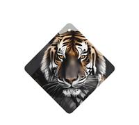 Poezjzw Tiger At Rest Pattern Car Air Fresheners 6 Pcs Square Hanging Aromatherapy Tablets Scented Fresheners For Bedroom Bathroom