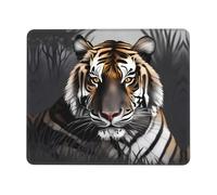 POEZJZW Tiger at Rest Pattern Mouse Pad Non-Slip Rubber Stitched Edges Waterproof Gaming Mouse Mat for Desk Gaming Work Wireless Mice 7 X 8.6 in