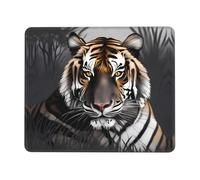 POEZJZW Tiger at Rest Pattern Mouse Pad, Portable Office Non-Slip Rubber Base Wireless Mouse Pad for Office Laptop Computer Pc 8.3 X 10.3 in