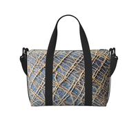 Poezjzw Tiny Threads Travel Duffle Bag Weekender Carry On Tote Bags For Women Hospital Bags For Labor And Delivery Overnight Luggage Bag, Black, One Size, Black, One Size