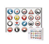 Poezjzw Traffic Symbols In E Adult Classic Jigsaw 300 Pieces Wooden Puzzle Modern Home Decor Intellectual Game 40 X 28 Cm