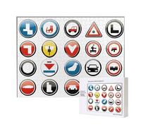 Poezjzw Traffic Symbols In E Adult Classic Jigsaw 500 Pieces Wooden Puzzle Modern Home Decor Intellectual Game 52 X 38 Cm