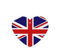 Poezjzw Uk Flag Pattern Car Air Fresheners 6 Pcs Heart Shape Hanging Aromatherapy Tablets Scented Fresheners For Bedroom Bathroom