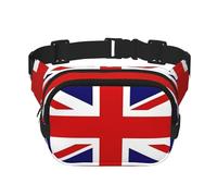 Poezjzw Uk Flag Travel Waist Bag Suitable For Running, Cycling And Outdoor Adventures, Store Mobile Phones And Credit Cards, Black, One Size