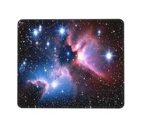 POEZJZW Universe Starry Sky Pattern Mouse Pad Non-Slip Rubber Stitched Edges Waterproof Gaming Mouse Mat for Desk Gaming Work Wireless Mice 7.9 X 9.5 in