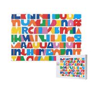 Poezjzw Upper And Lower Case Letters Adult Classic Jigsaw 1000 Pieces Wooden Puzzle Modern Home Decor Intellectual Game 75x50cm