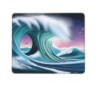 POEZJZW Vast Tsunami Pattern Mouse Pad Gaming Non-Slip Rubber Base Rectangular Mouse Mat for Desktop Computer Laptop Gaming Office 10 X 12 Inch