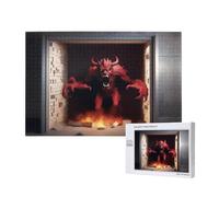 Poezjzw Wall Breaking Demon Adult Classic Jigsaw 1000 Pieces Wooden Puzzle Modern Home Decor Intellectual Game 75x50cm