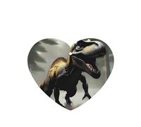 Poezjzw Wandering Dinosaur Pattern Car Air Fresheners 4 Pcs Heart Shape Hanging Aromatherapy Tablets Scented Fresheners For Bedroom Closet Shoe