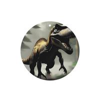 Poezjzw Wandering Dinosaur Pattern Car Air Fresheners 6 Pcs Round Shape Hanging Aromatherapy Tablets Scented Fresheners For Bedroom Closet Shoe
