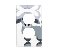Poezjzw Water Buffalo Pattern Wall Plateoutlet Cover, Decorative Wall Plate Size 4.5x2.76 in for Residential and Commercial Areas