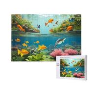 Poezjzw Water Plants And Fish Adult Classic Jigsaw 1000 Pieces Wooden Puzzle Modern Home Decor Intellectual Game 75x50cm