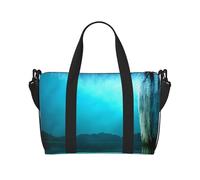 Poezjzw Waterfront Willow Travel Duffle Bag Weekender Carry On Tote Bags For Women Hospital Bags For Labor And Delivery Overnight Luggage Bag, Black, One Size, Black, One Size