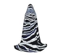 POEZJZW Waves Turbulent Pattern Hooded Cloak Robe Costume Cloak For Adult Men Women Christmas Hoodies Cape Cosplay Costumes L