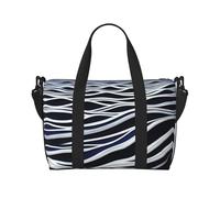 Poezjzw Waves Turbulent Travel Duffle Bag Weekender Carry On Tote Bags For Women Hospital Bags For Labor And Delivery Overnight Luggage Bag, Black, One Size