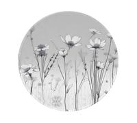 POEZJZW Weeds Pattern Round Mouse Mat, Cute Mouse Pad, Non-Slip Rubber Base With Stitched Edge, Small Size 7.9 X 7.9 Inch