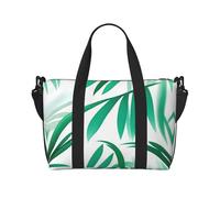 Poezjzw White And Emerald Travel Duffle Bag Weekender Carry On Tote Bags For Women Hospital Bags For Labor And Delivery Overnight Luggage Bag, Black, One Size, Black, One Size