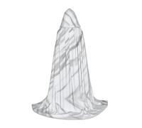 POEZJZW White Marble Pattern Hooded Cloak Robe Costume Cloak For Adult Men Women Christmas Hoodies Cape Cosplay Costumes L
