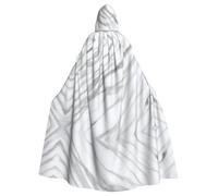POEZJZW White Marble Pattern Hooded Cloak Robe Costume For Adult Men Women Christmas Hoodies Cape Cosplay Costumes