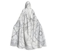 POEZJZW White Marble Veins Pattern Hooded Cloak Robe Costume For Adult Men Women Christmas Hoodies Cape Cosplay Costumes