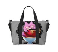 Poezjzw Wicked Fantasy Teacups Travel Duffle Bag Weekender Carry On Tote Bags For Women Hospital Bags For Labor And Delivery Overnight Luggage Bag, Black, One Size, Black, One Size
