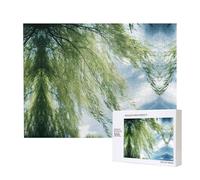 Poezjzw Willow Wadding Puzzles For Adult 500 Pieces Wooden Jigsaw For Family Friend Home Decor Wall Art 20.4 X 15 In
