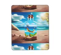 Poezjzw World in A Bottle Pattern Mouse Pad Non-Slip Rubber Stitched Edges Waterproof Gaming Mouse Mat for Desk Gaming Work Wireless Mice 10 X 12 Inch