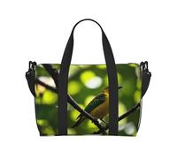 Poezjzw Yellow Bluebird Travel Duffle Bag Weekender Carry On Tote Bags For Women Hospital Bags For Labor And Delivery Overnight Luggage Bag, Black, One Size, Black, One Size